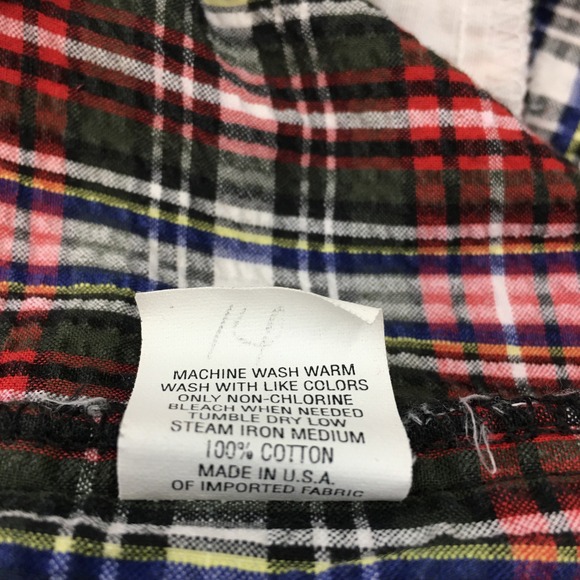 Vintage Polo‎ by Ralph Lauren Plaid Shorts Mens Size 31 Pleated Made in USA - Picture 6 of 6